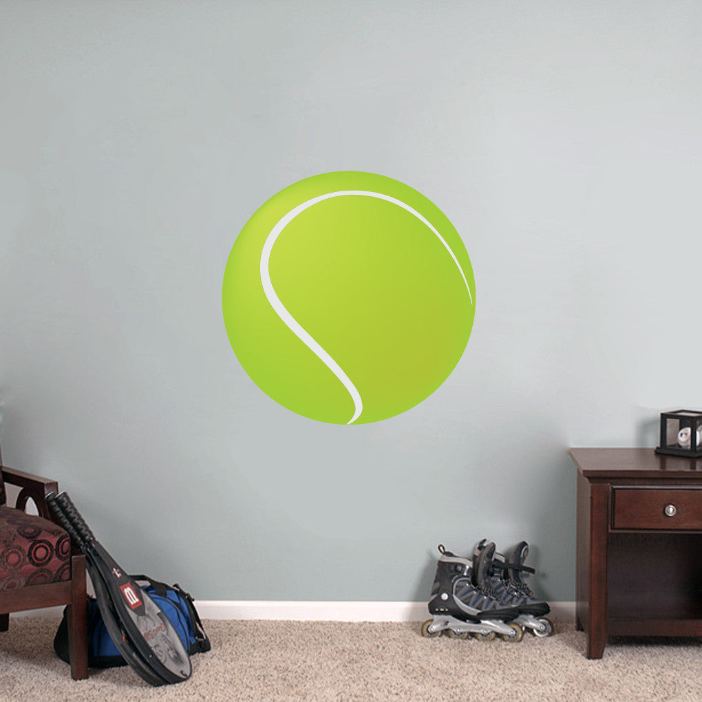 Tennis Ball Printed Wall Decals 24" wide x 24" tall Sample Image