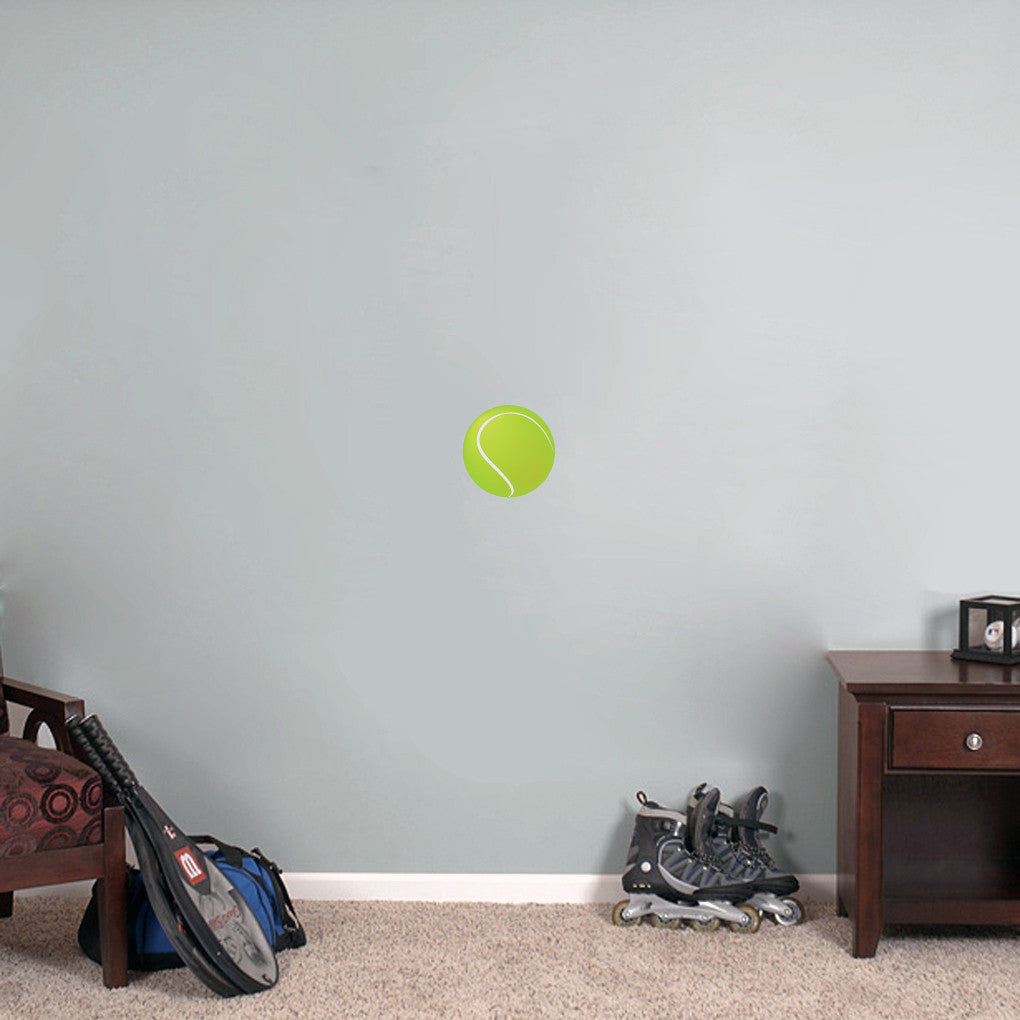 Tennis Ball Printed Wall Decals 6" wide x 6" tall Sample Image