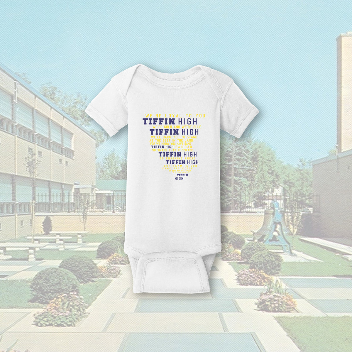 Tiffin Columbian Fight Song White Infant Bodysuit