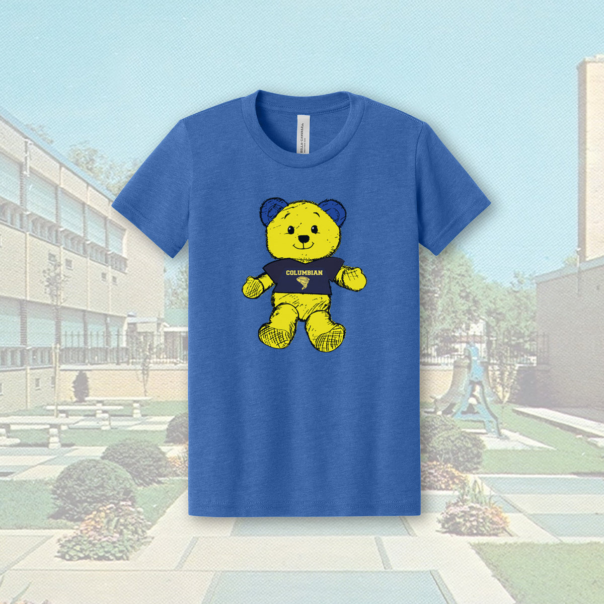 Tiffin Columbian Teddy Tornado Heather True Royal Youth Unisex T-Shirt