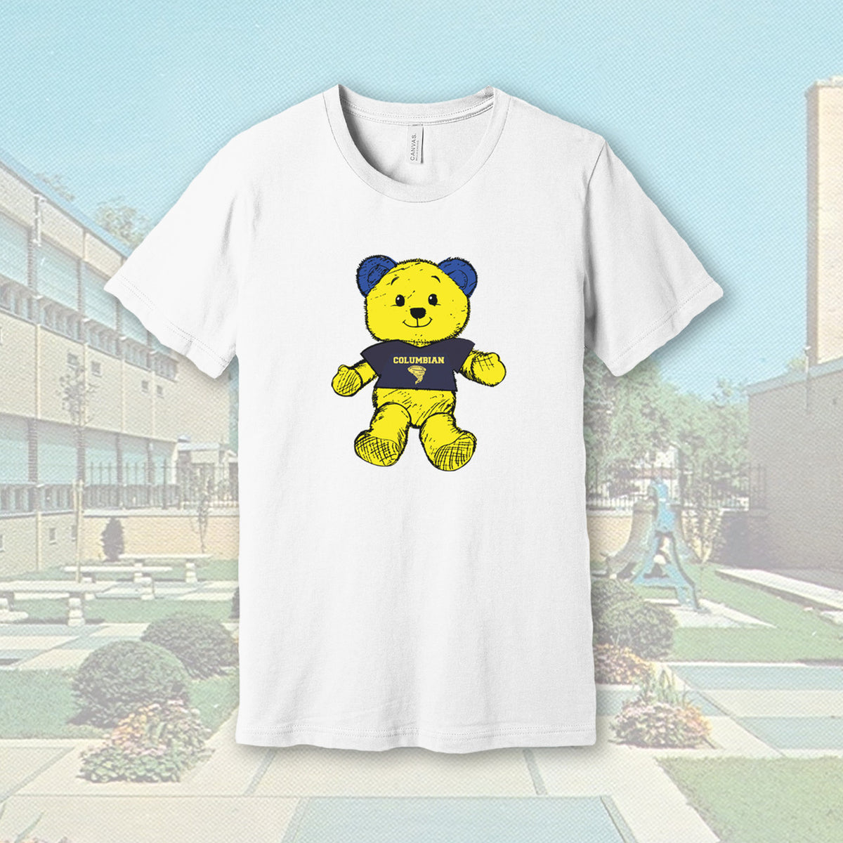 Tiffin Columbian Teddy Tornado White Adult Unisex T-Shirt
