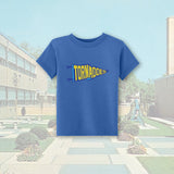 Tiffin Columbian Tornadoes Pennant Flag Heather True Royal Toddler Unisex T-Shirt
