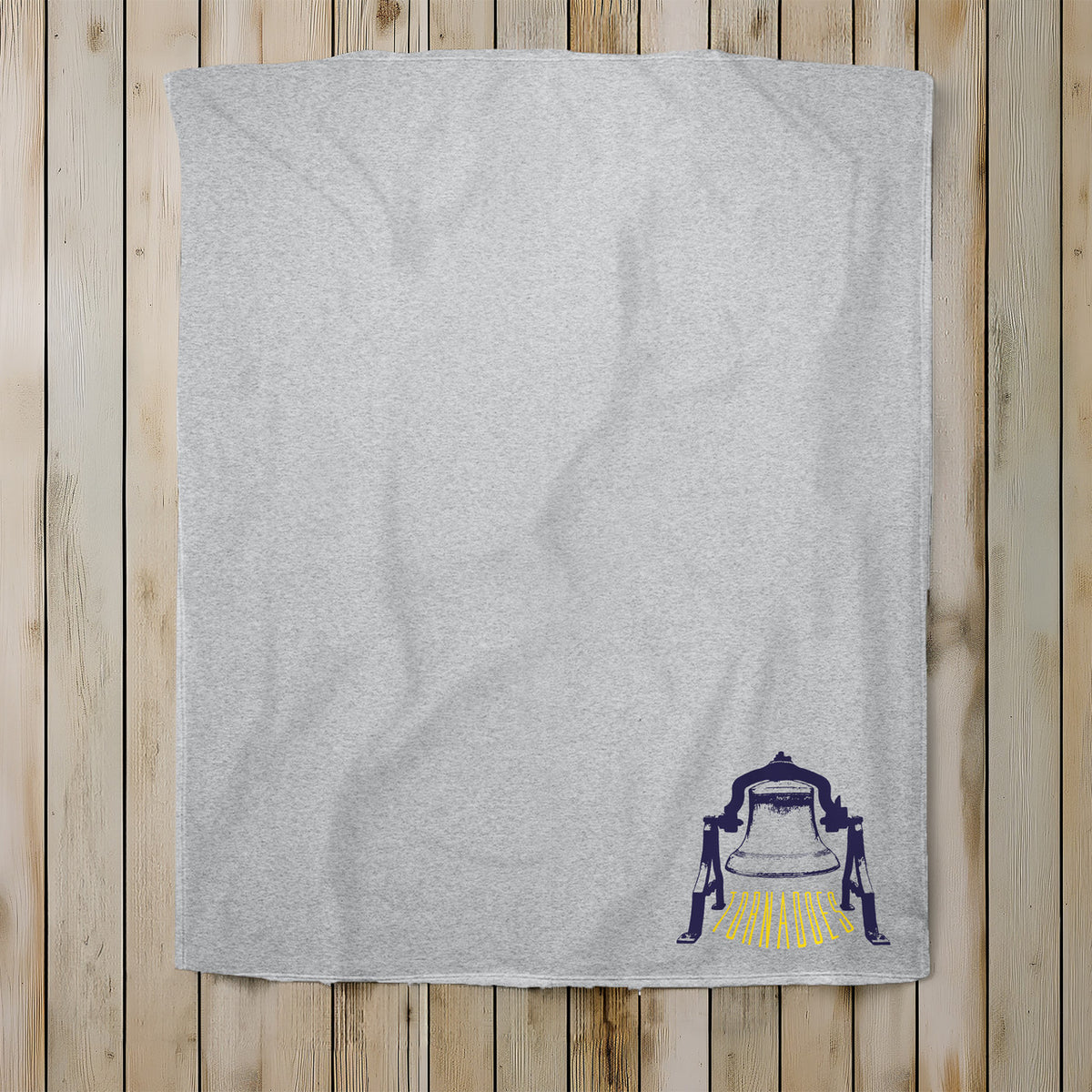 Tiffin Columbian Tornadoes Victory Bell Athletic Heather Fleece Sweatshirt Blanket
