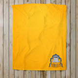 Tiffin Columbian Tornadoes Victory Bell Gold Fleece Sweatshirt Blanket