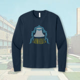 Tiffin Columbian Tornadoes Victory Bell Navy Adult Unisex Heavyweight Long Sleeve Tee