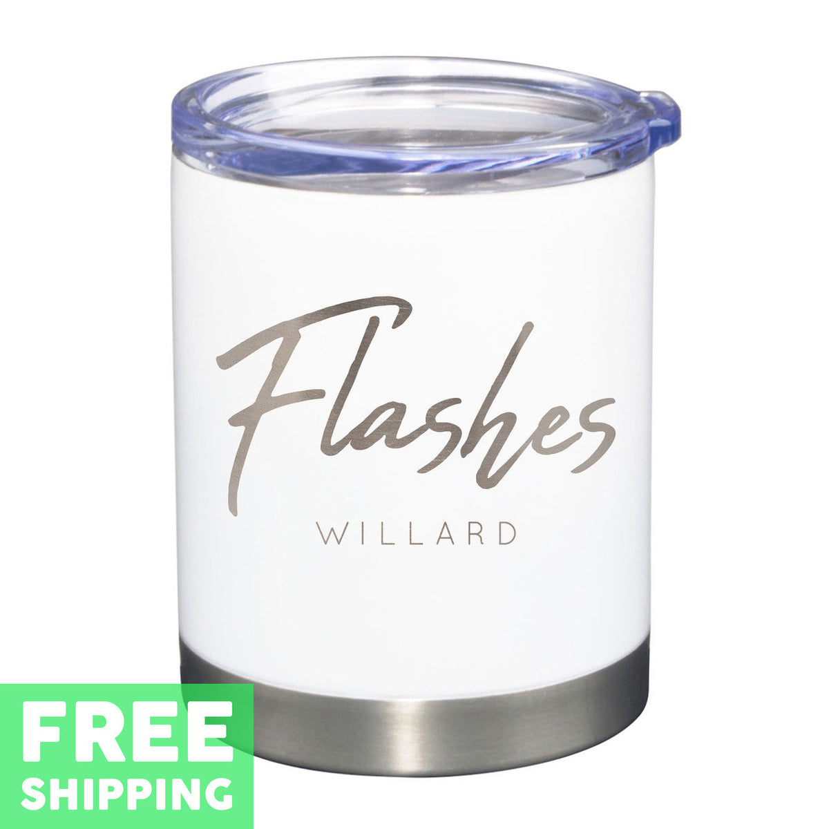 Willard Flashes Engraved 12 oz. Stainless Tumbler