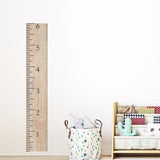 Wood Ruler Growth Chart Printed Wall Decal 