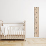 Wood Ruler Growth Chart Printed Wall Decal 