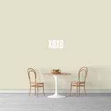 XOXO Wall Decal 18" wide x 10" tall Sample Image