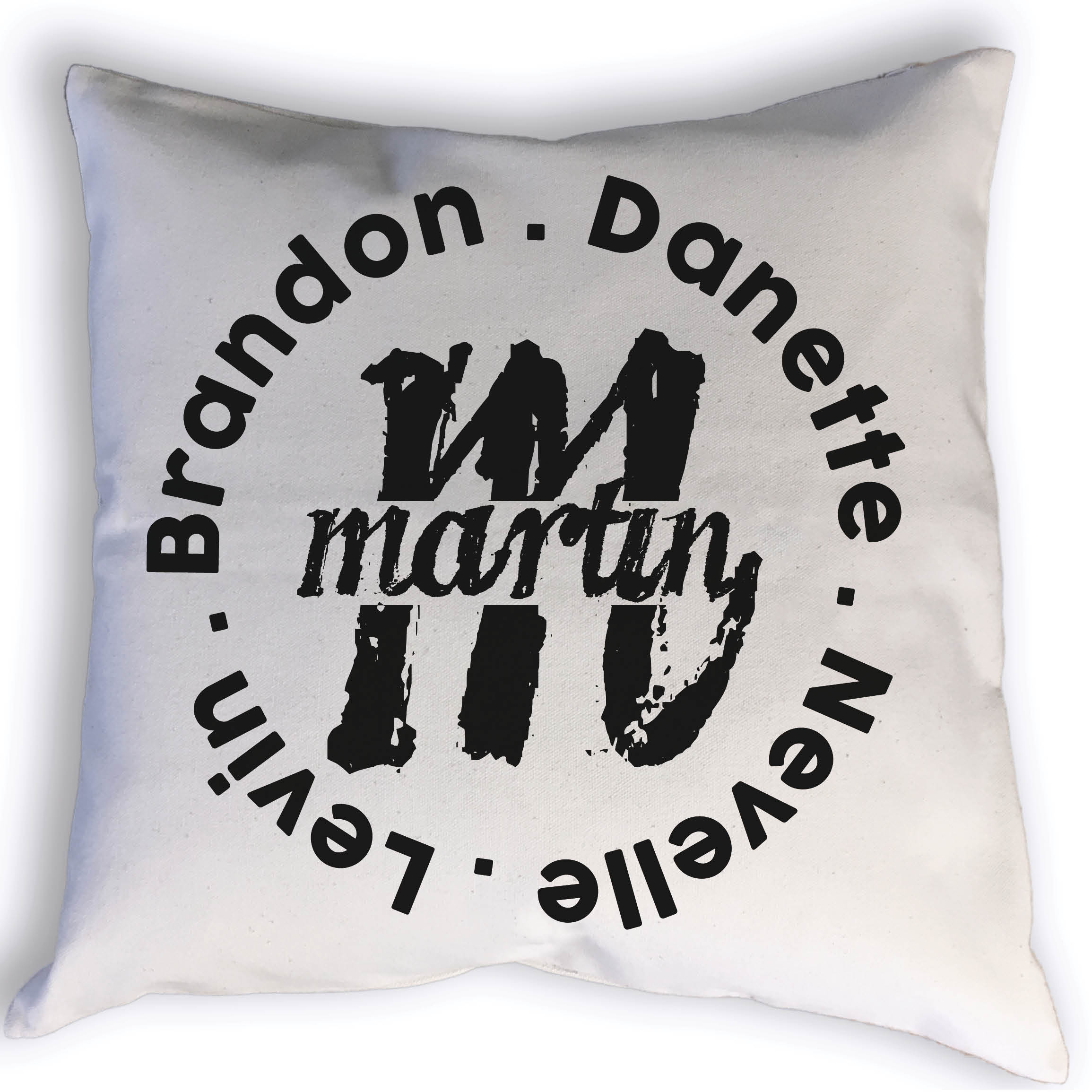 Custom Family Name Pillow