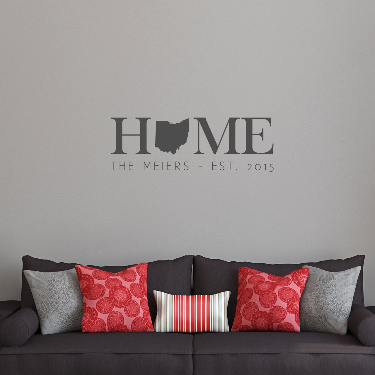 Custom Home State Wall Decal